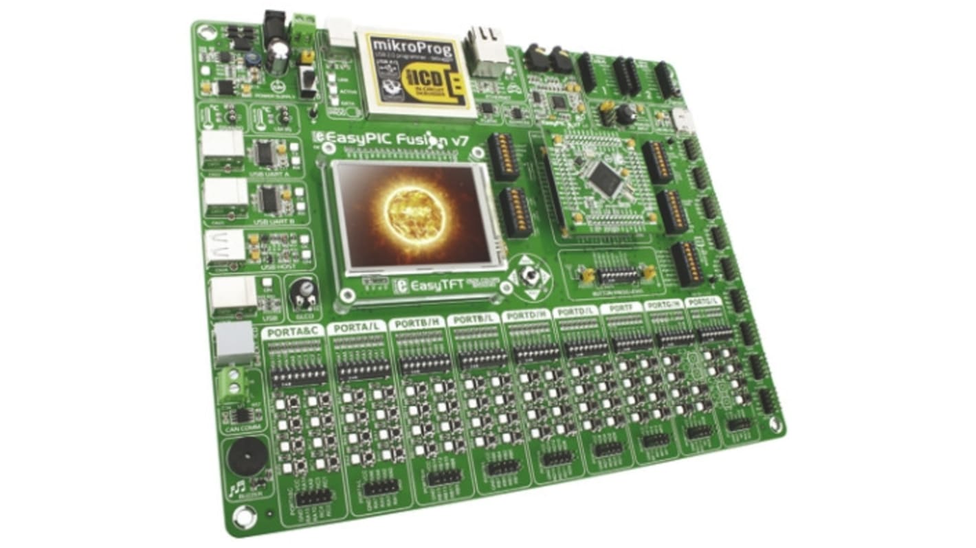 MikroElektronika 評価ボード, 開発キット, EasyPIC FUSION v7, MCU, MIKROE-1205
