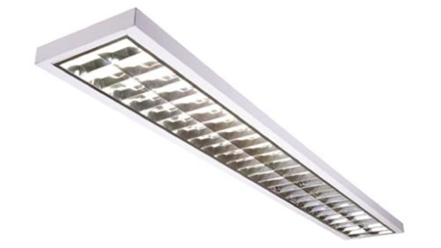 Knightsbridge 35 W Fluorescent Ceiling Light, 220 → 230 V Tubular Surface Mount, 2 Lamp, 1.5 m Long