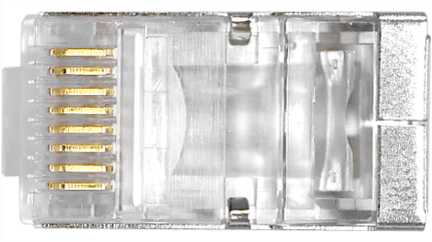 RS PRO RJ45五类水晶头, 电缆安装, 8P8C路, 直向