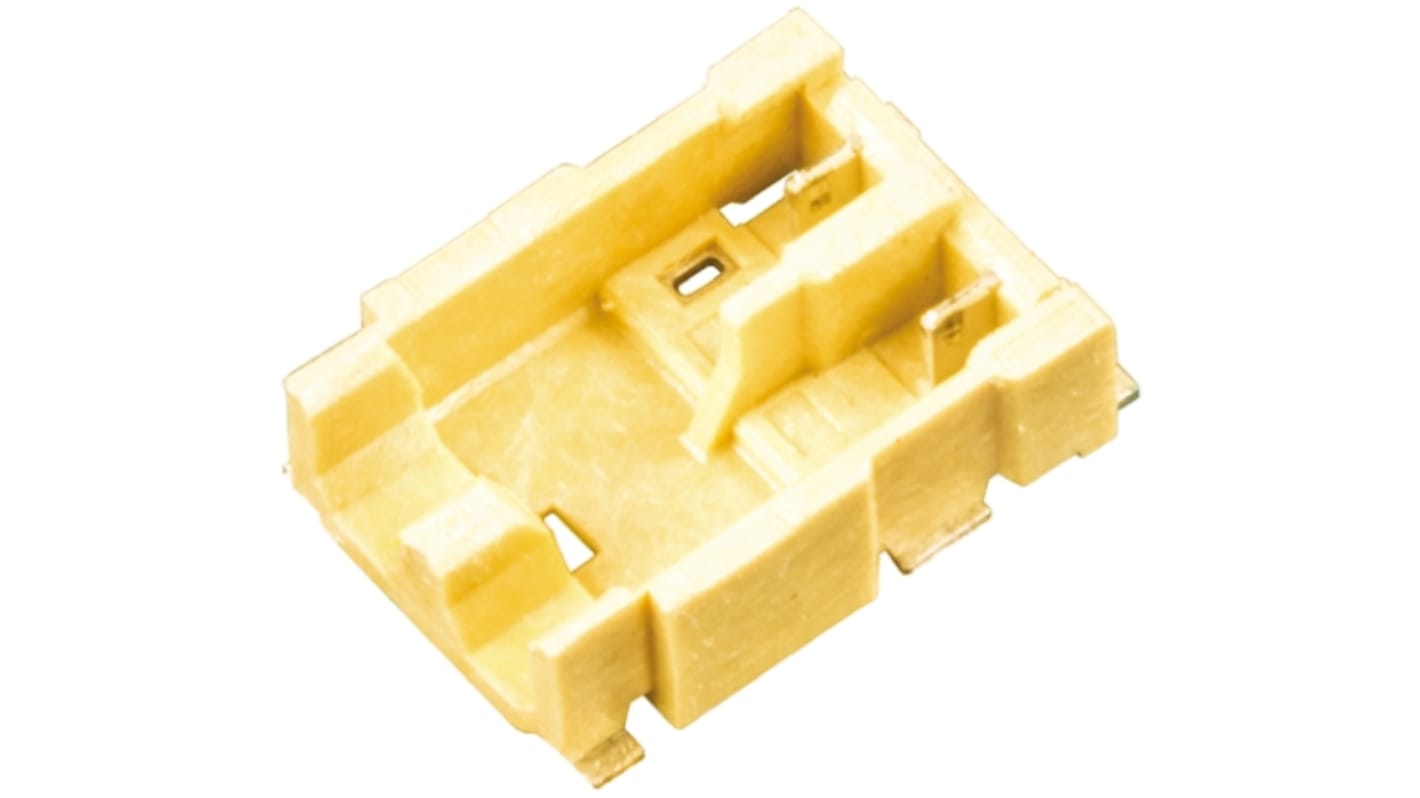 Hirose DF61 Series Straight Surface Mount PCB Header, 2 Contact(s), 2.2mm Pitch, 1 Row(s), Shrouded