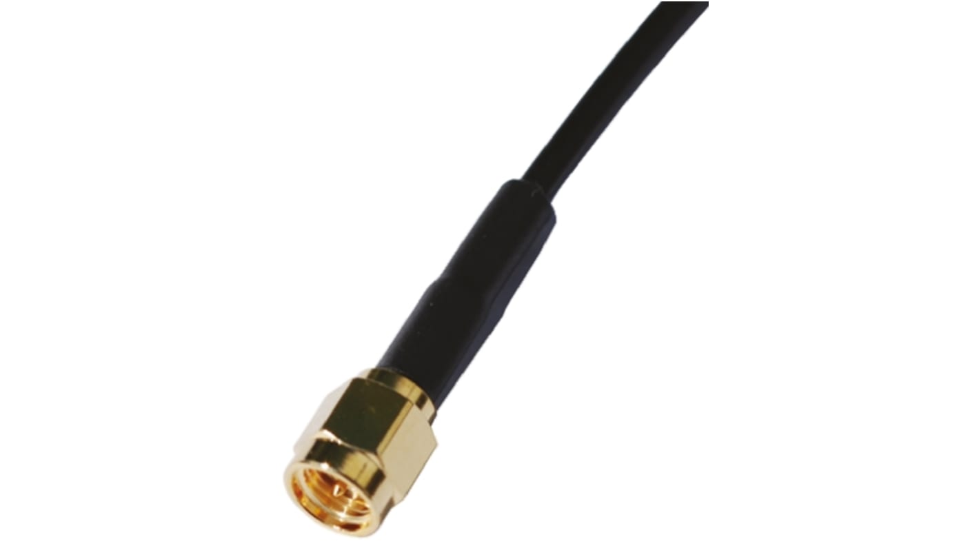 Crystek RG 174 Series Male SMA to Male SMA, 914.4mm, RG174 Coaxial, Terminated50 Ω