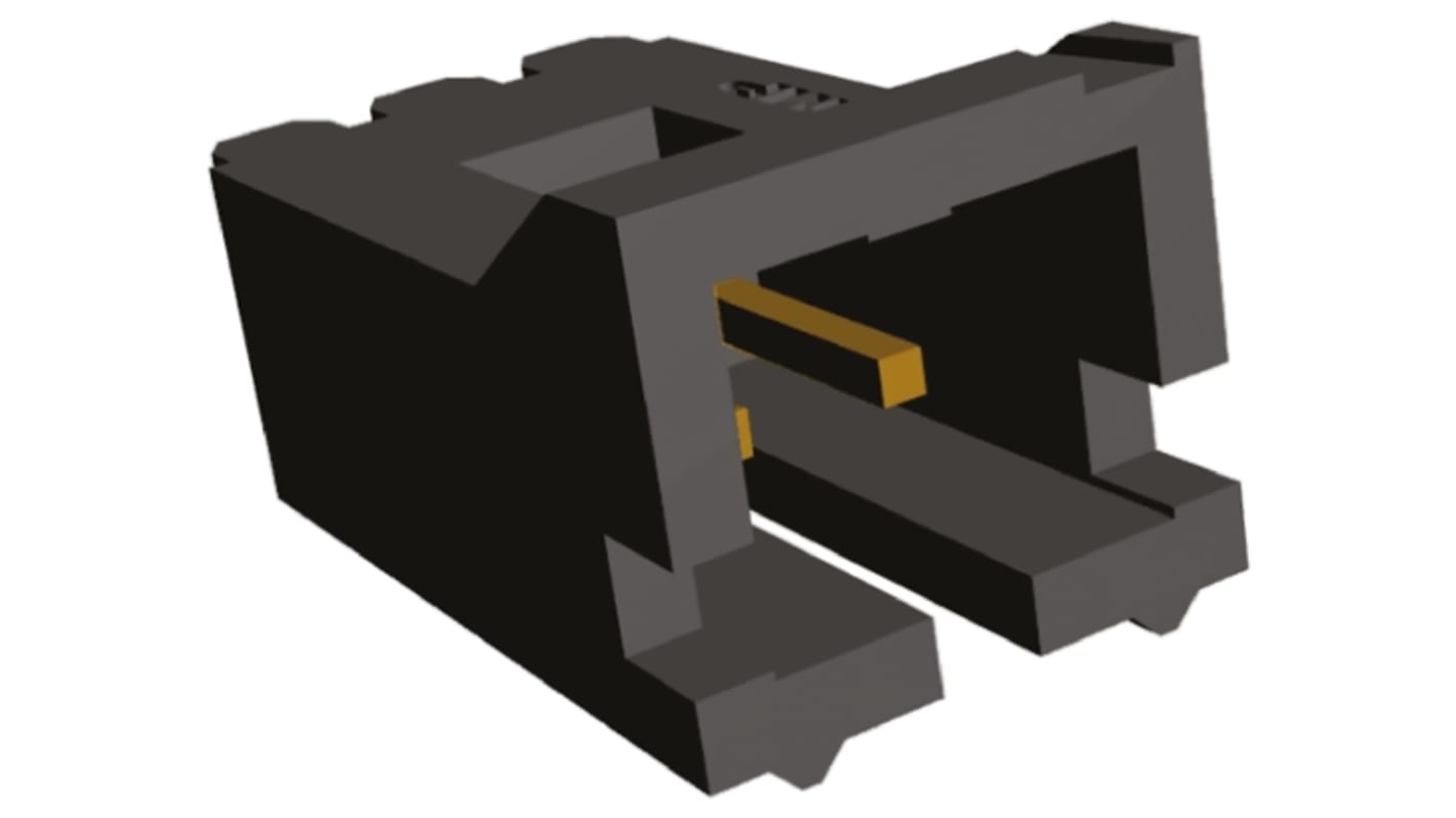 Embase pour CI TE Connectivity, AMPMODU MTE, 2 pôles , 2.54mm 1 rangée, 3.0A, Droit