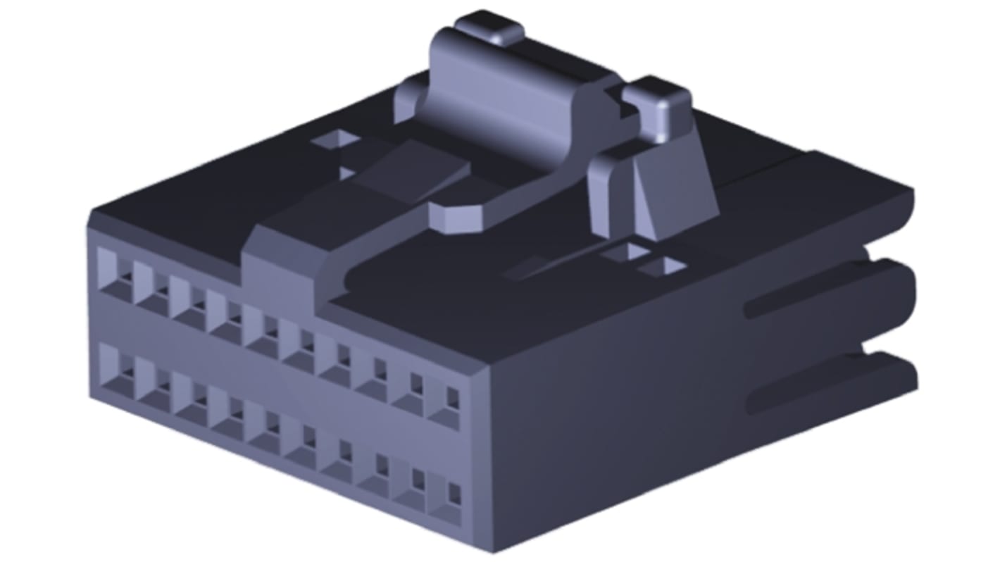 TE Connectivity, AMPMODU Female Connector Housing, 1.27mm Pitch, 20 Way, 2 Row
