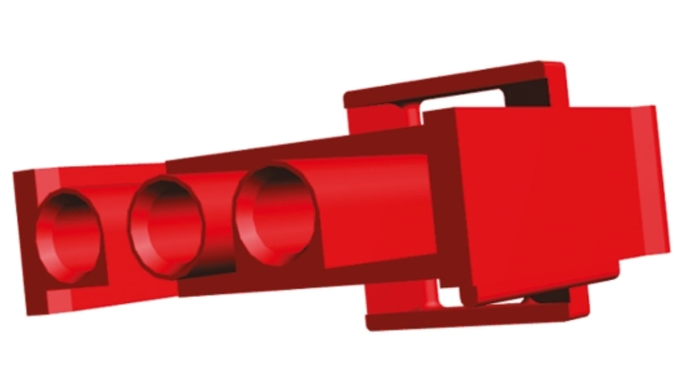TE Connectivity, Universal MATE-N-LOK Male Connector Housing, 6.35mm Pitch, 3 Way, 1 Row
