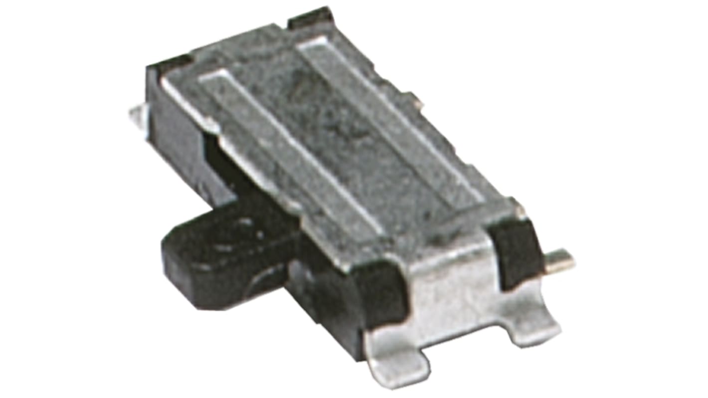 C & K Surface Mount Slide Switch SPDT Latching 300 mA @ 6 V dc Slide