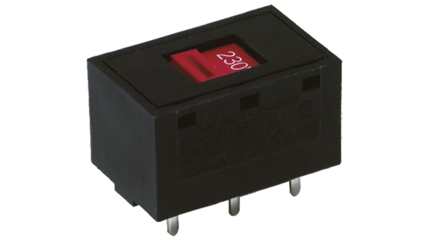 C & K Through Hole Slide Switch DPDT 5 A @ 250 V ac Slide
