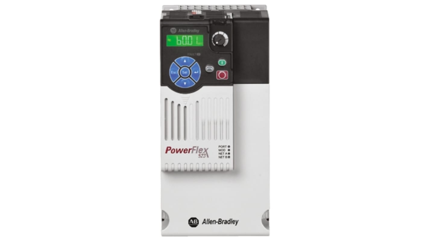 Allen Bradley PowerFlex 523 3-Phasen Frequenzumrichter 5,5 kW 400 V ac / 13 A für Wechselstrommotoren