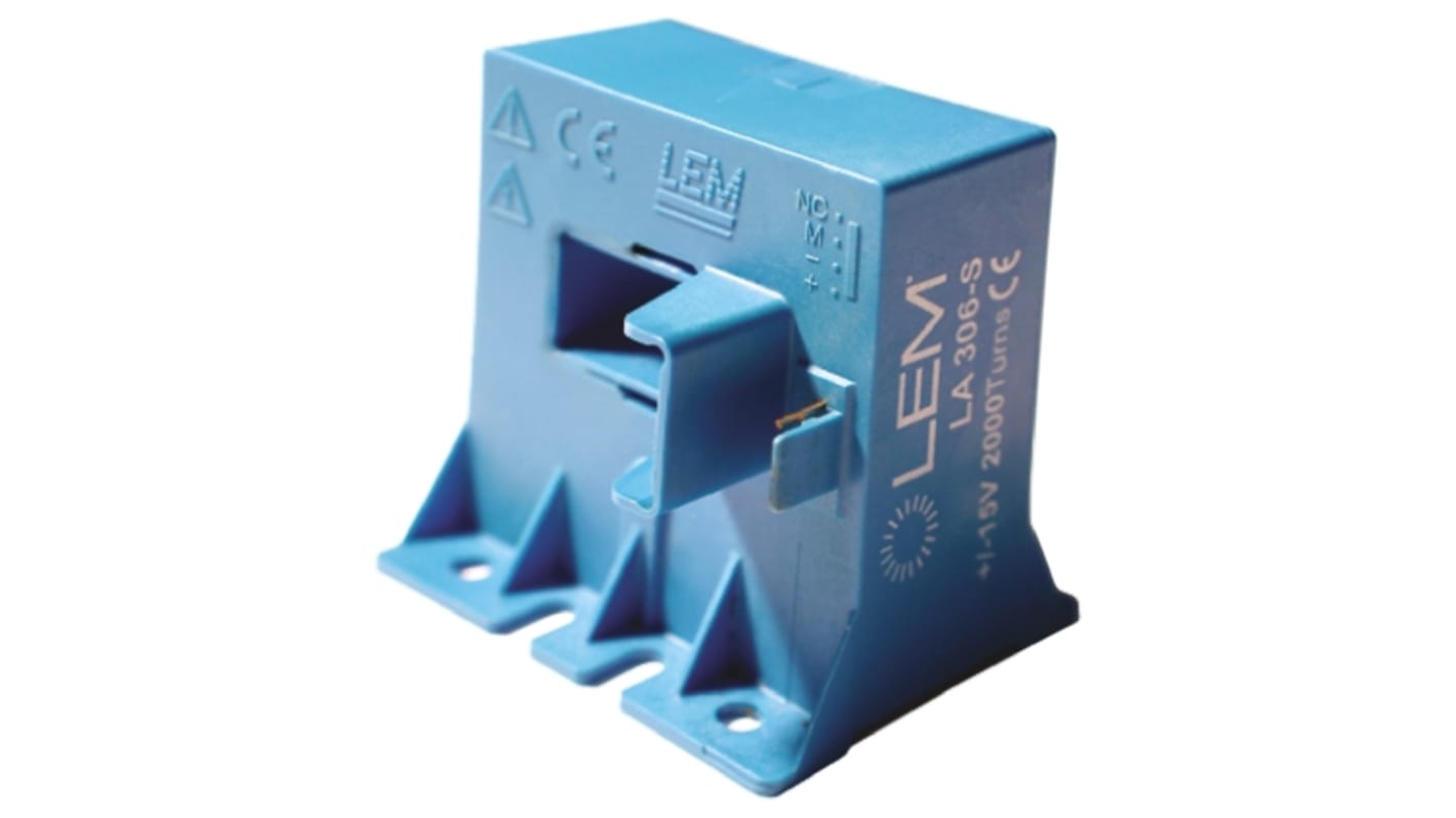 LEM LA Series Current Transformer, 400A Input, 400:1, 200 mA Output, 30 x 13mm Bore, ±15 V