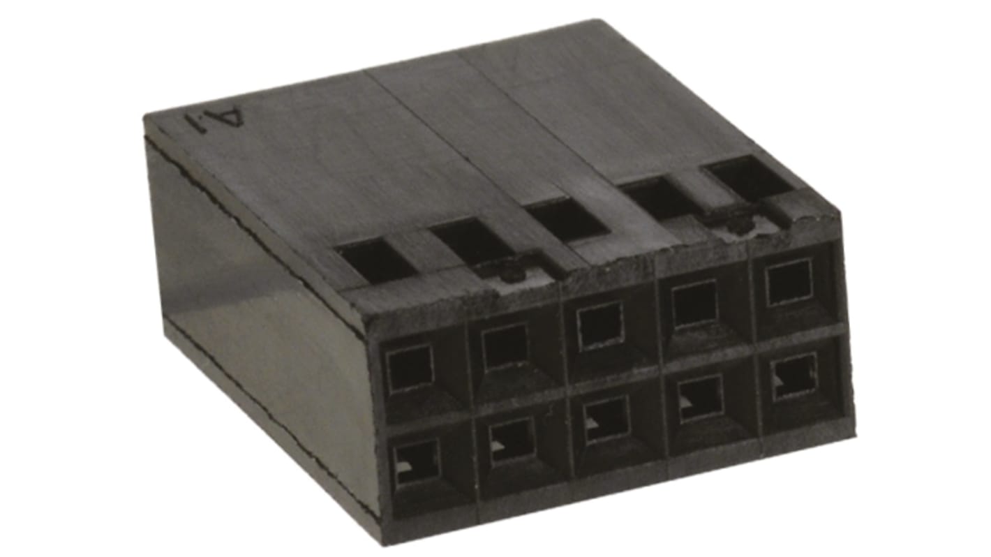 TE Connectivity, AMPMODU MOD IV Female Connector Housing, 2.54mm Pitch, 10 Way, 2 Row