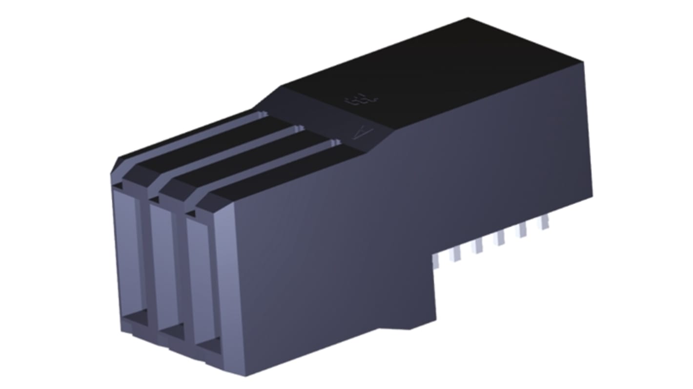 Gniazdo PCB 3 -pinowe raster: 1.5mm typu płytka – płytka Kąt Proste SMD