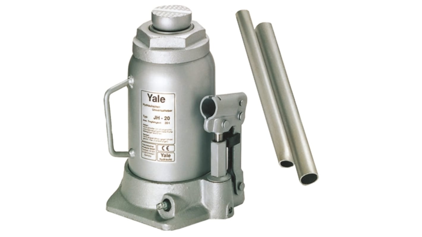 YALE Bottle Jack, 30tonne Maximum Load, 280mm - 460mm Maximum Range