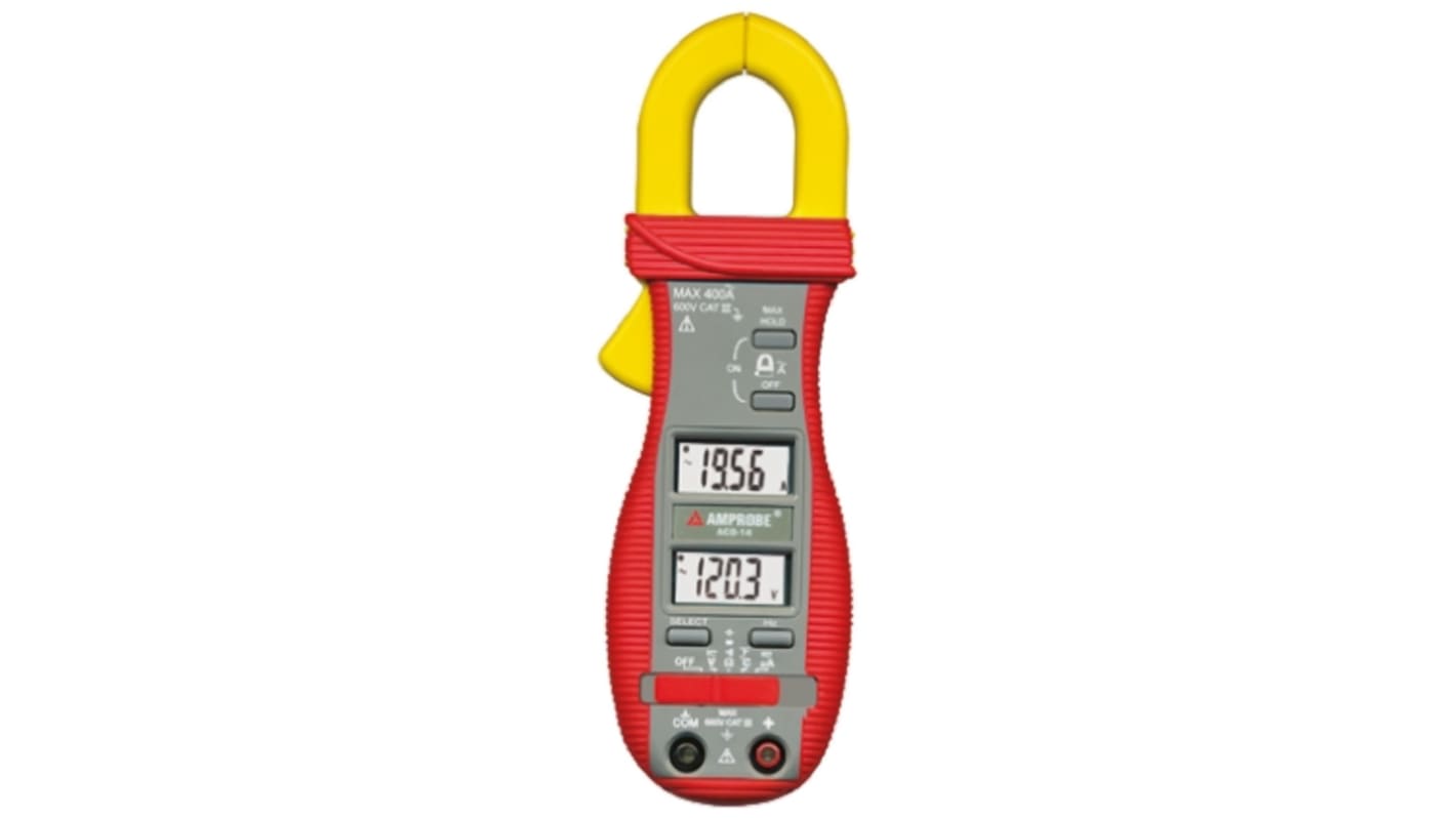 Amprobe ACD-14 PLUS Clamp Meter, Max Current 600A ac CAT III 600V