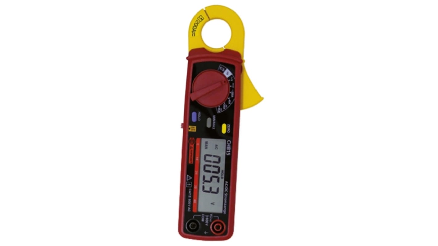 Pinza amperometrica c.a.-c.c. Beha-Amprobe CHB15-D, Max 200A ca, Max 400V cc
