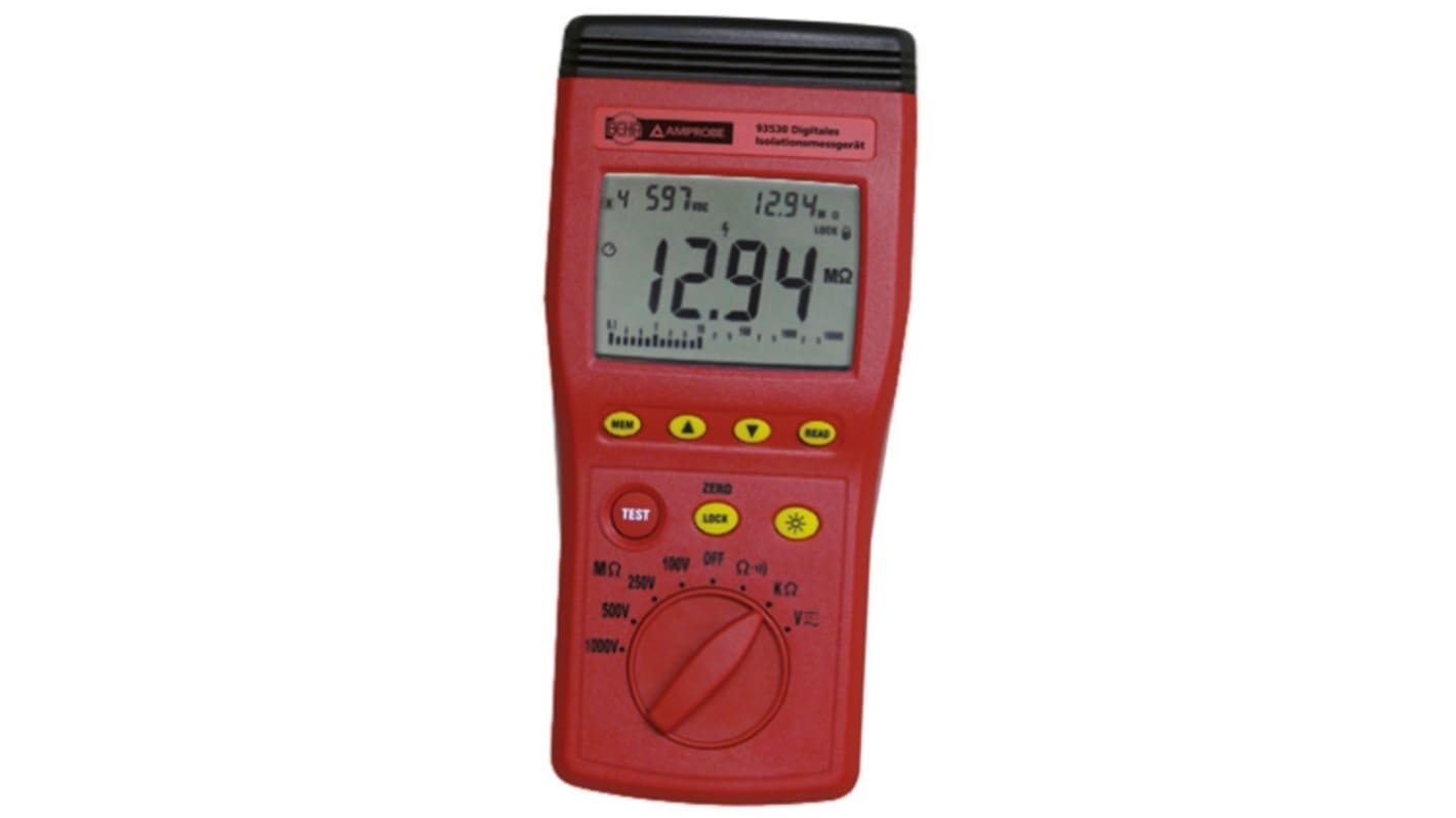 Comprobador de aislamiento Beha-Amprobe 93530, 999kΩ, 1000V, CAT III 600V