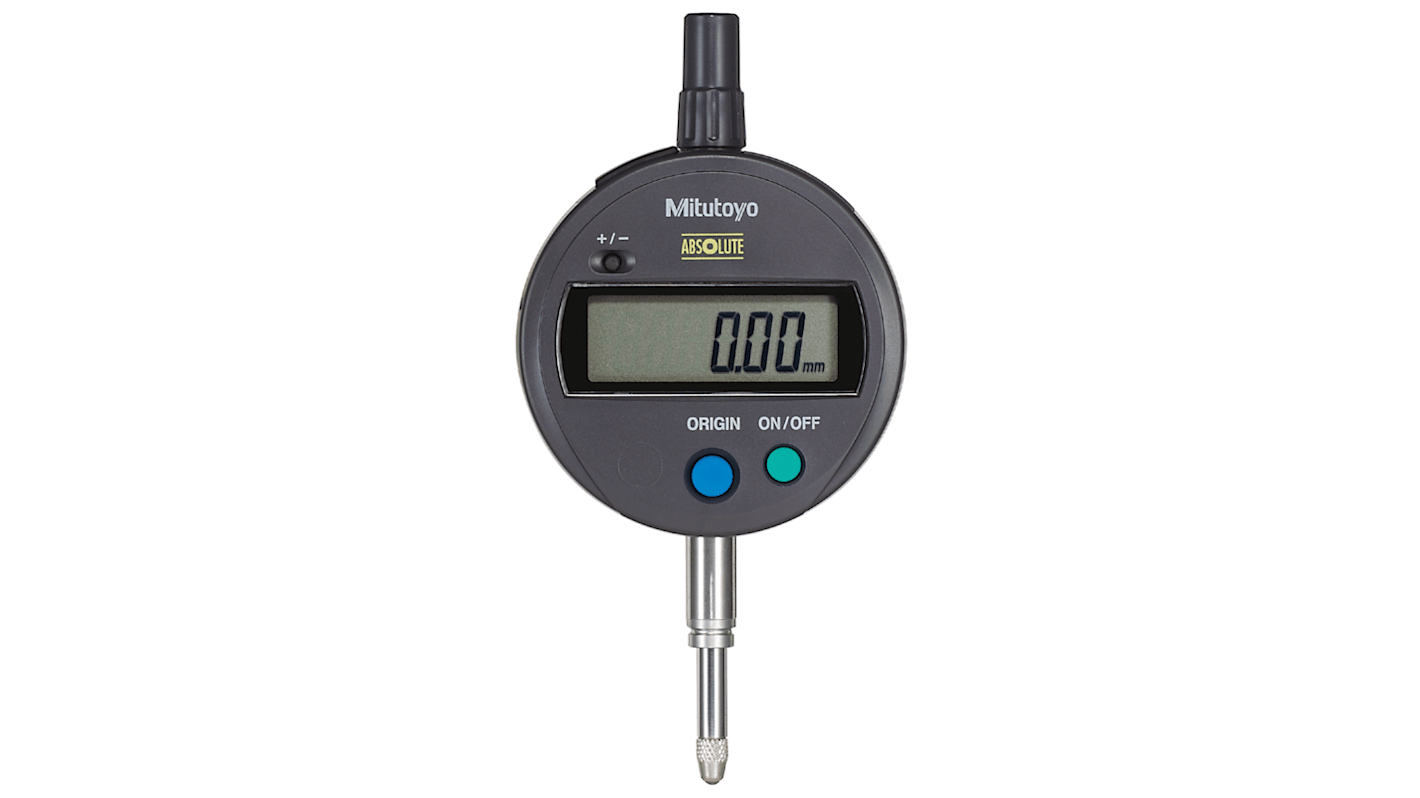 Mitutoyo 543-790BMetric Dial Indicator, 0 → 12.7 mm Measurement Range, 0.01 mm Resolution , 0.003 mm Accuracy