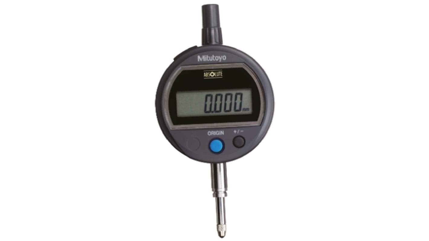 Mitutoyo 543-500BMetric Dial Indicator, 0 → 12.7 mm Measurement Range, 0.001 mm Resolution , 0.003 mm Accuracy