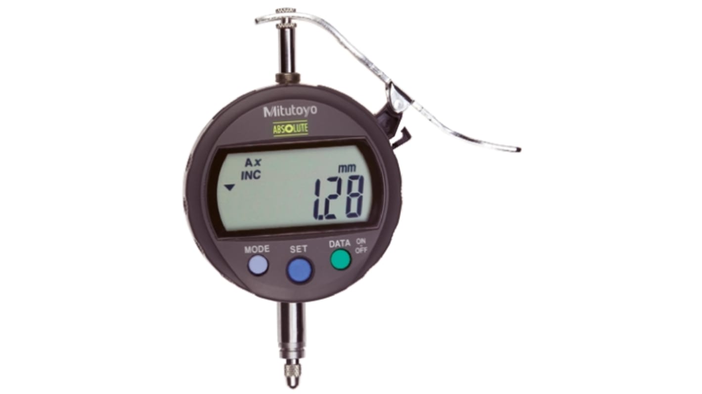 Indicatore a quadrante Mitutoyo, 25.4mm max, precisione 0,02 mm, risoluz. 0,01 mm, Cert. ISO