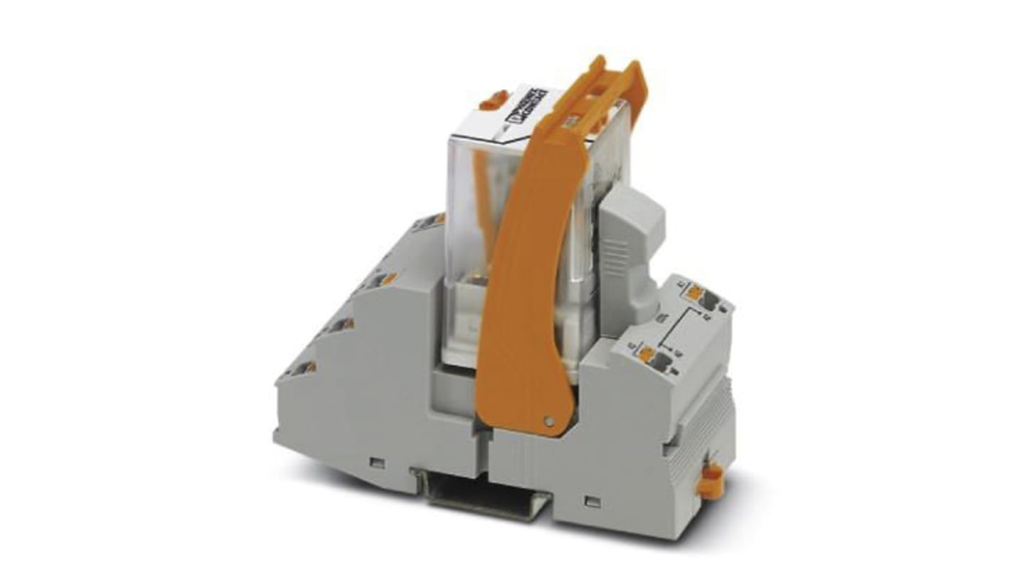 Phoenix Contact DIN Rail Non-Latching Relay, 120V ac Coil, 2A Switching Current, DPDT