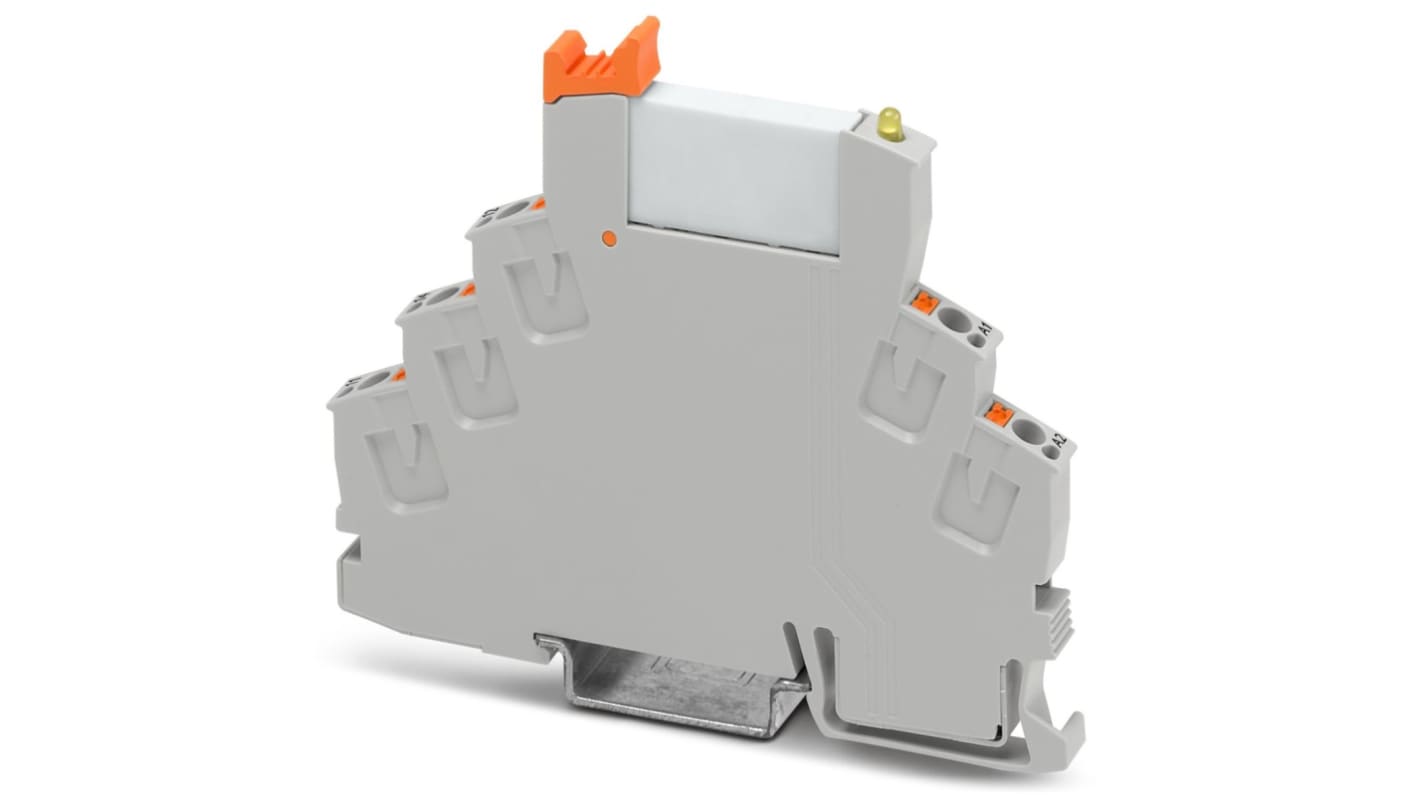 Phoenix Contact RIF-0-RPT-24DC/21AU Series Interface Relay, DIN Rail Mount, 24V dc Coil, SPDT, 1-Pole