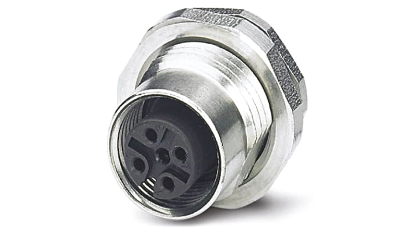 Phoenix Contact Circular Connector, 5 Contacts, Panel Mount, M12 Connector, Socket, Female, IP65, IP67, IP69K, SACC