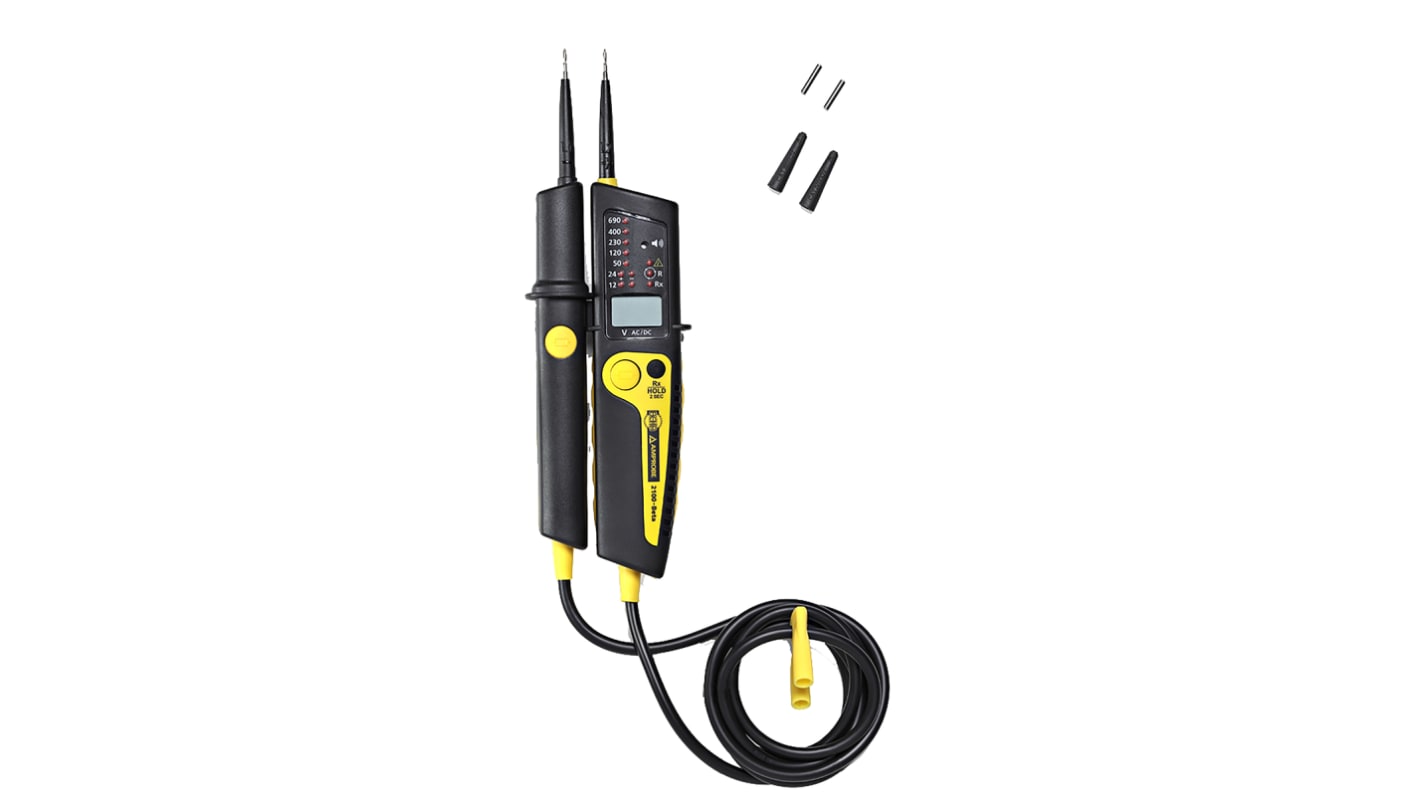 Detektor napięcia CAT III 690V Napięcie 690V ac/dc, z kalibracją ISO