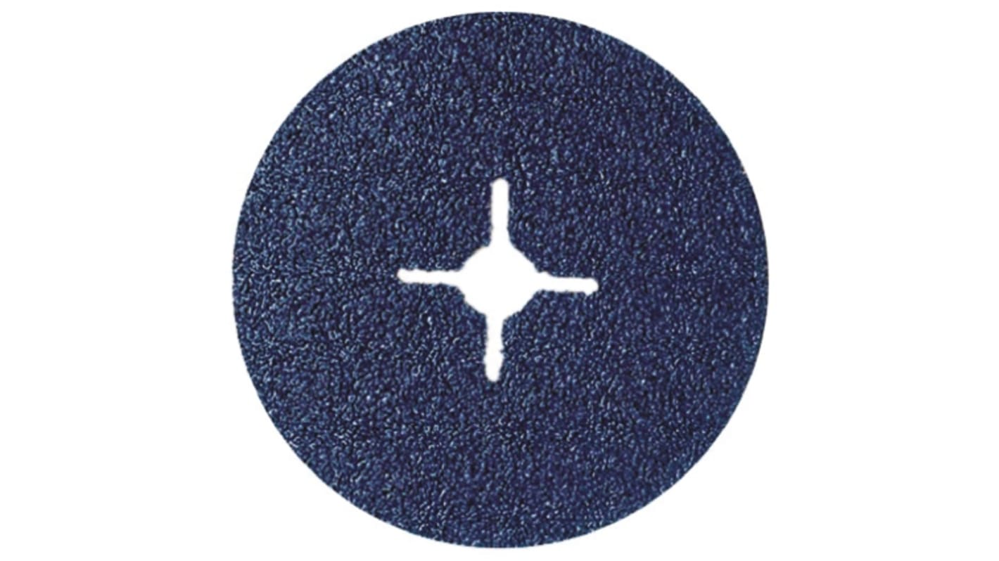 Norton Fibre Disc Zirconium Sanding Disc, 125mm x 25mm Thick, P80 Grit, Norzon