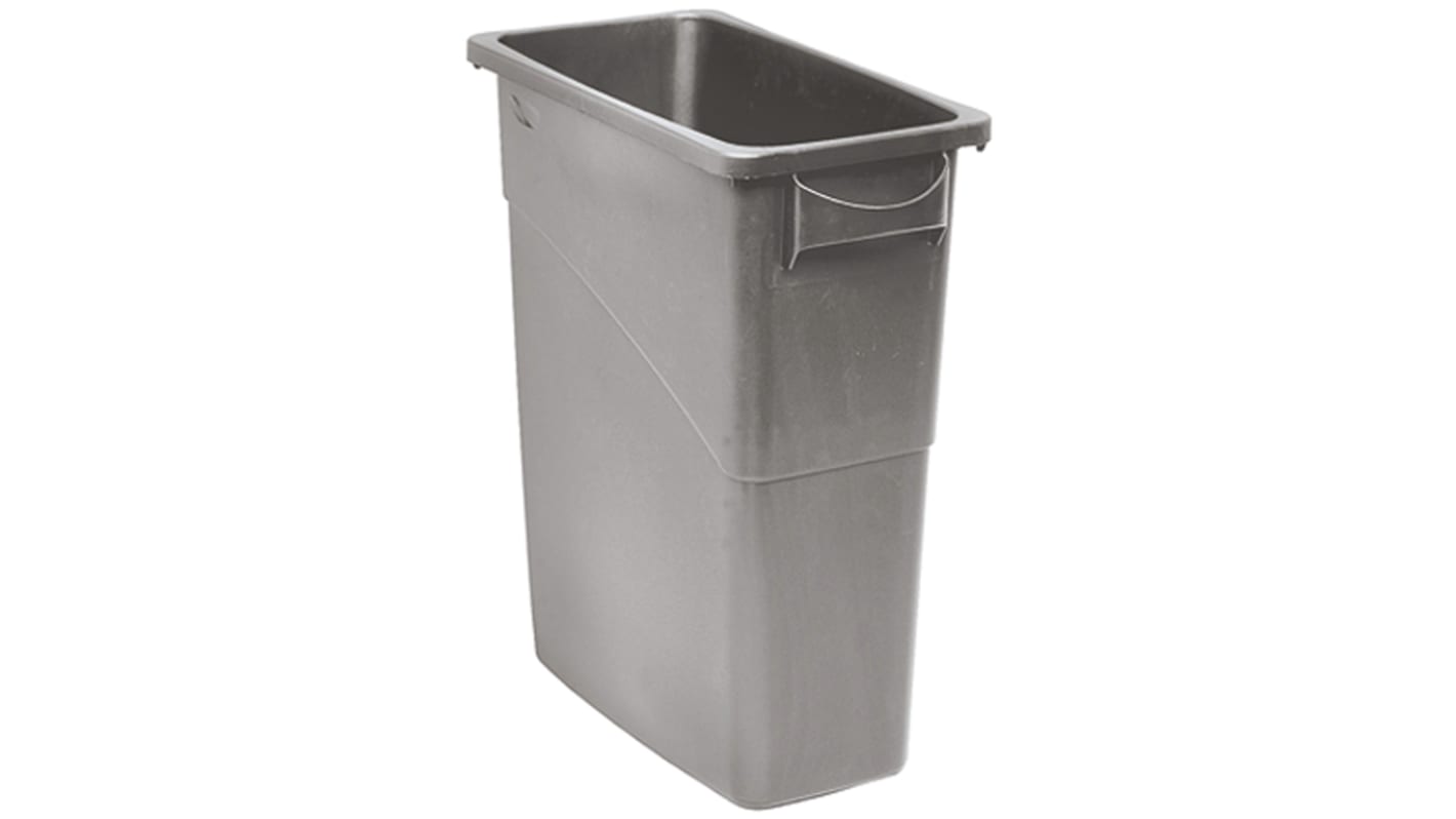 Rubbermaid Commercial Products Slim Jim 60L Grey PE Dustbin