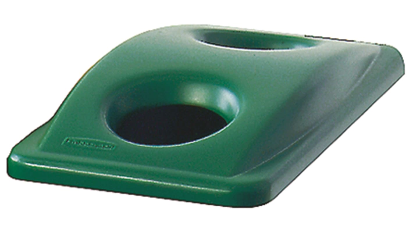 Rubbermaid Commercial Products 519mm Green Plastic Bin Lid for Slim Jim Container, 70mm