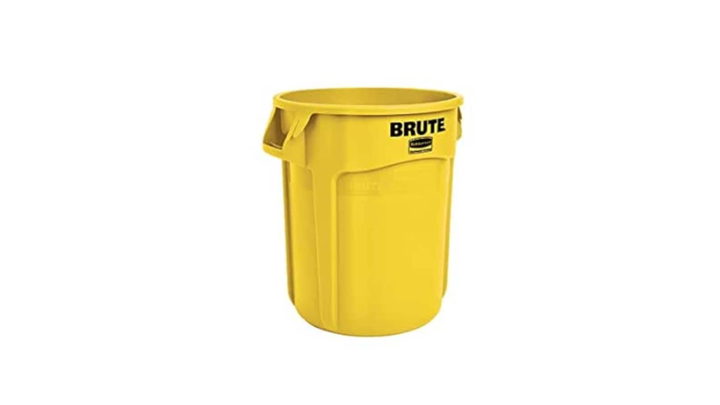 Rubbermaid Commercial Products Brute 75L Yellow PE Waste Bin
