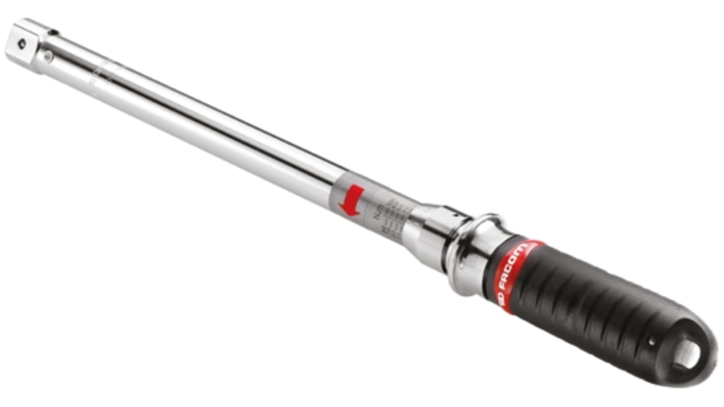 Facom Click Torque Wrench, 1 → 5Nm, Open End Drive, 9 x 12mm Insert