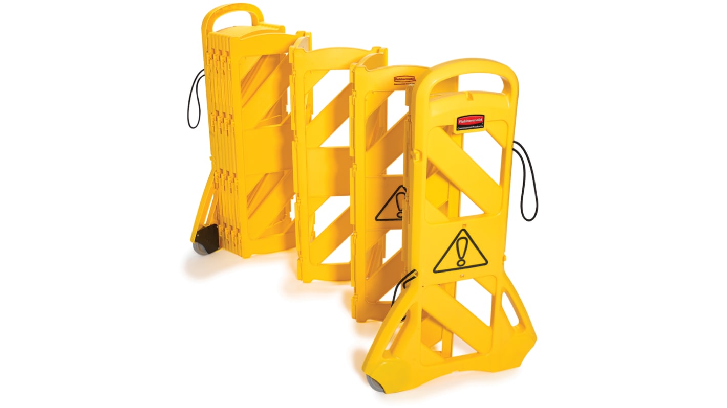 Rubbermaid Commercial Products Yellow PE Folding Barrier