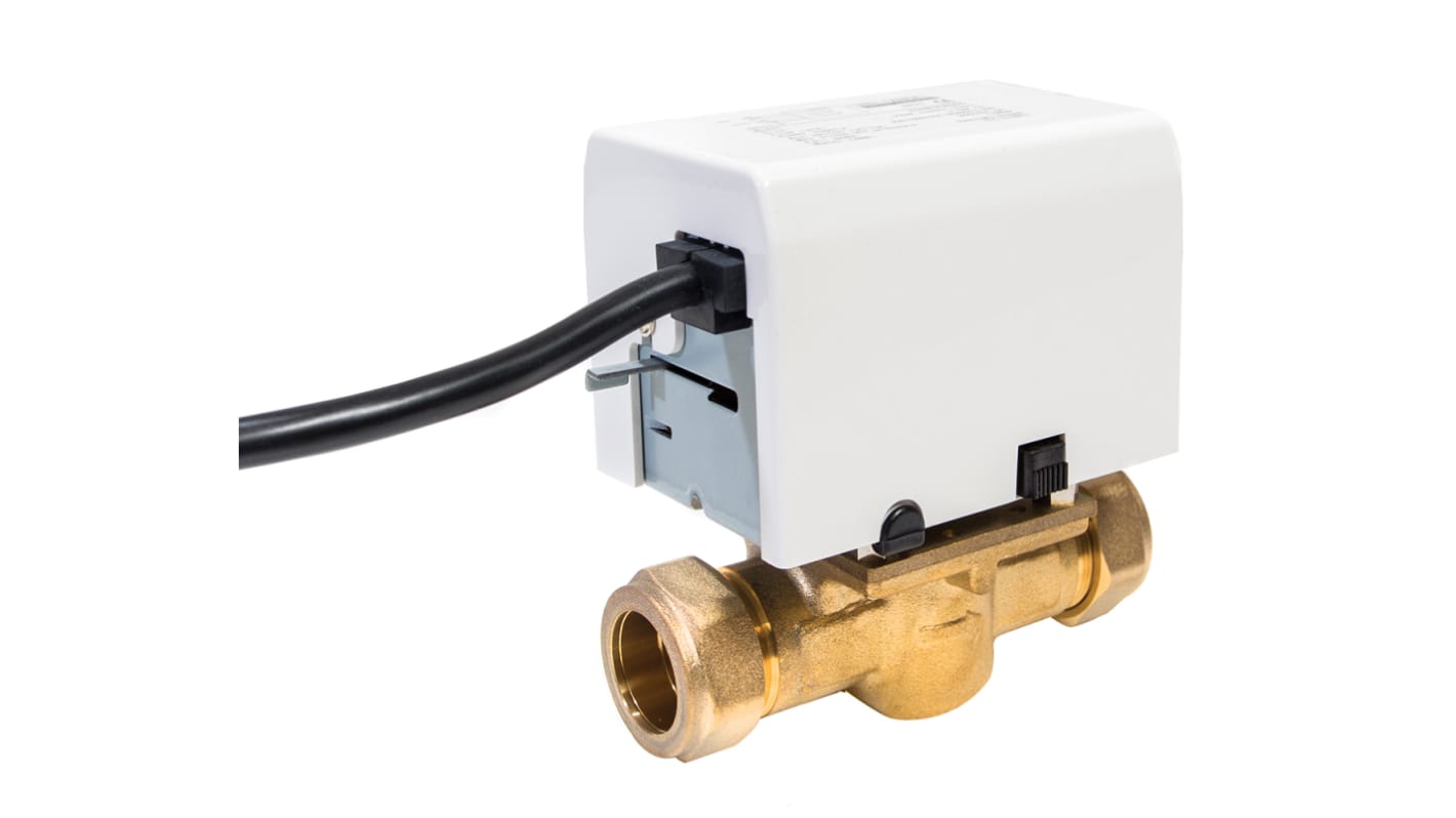 Reliance 220 → 240 V 2 port Motorised Valve, Zone Valve type , 22mm Pipe Size, 0.69 bar