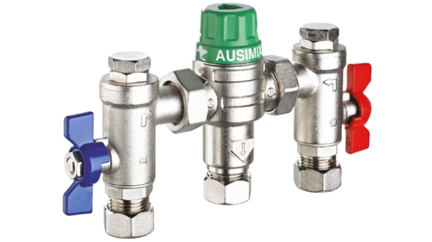 Reliance Brass Thermostatic Mixing Valve, 15mm