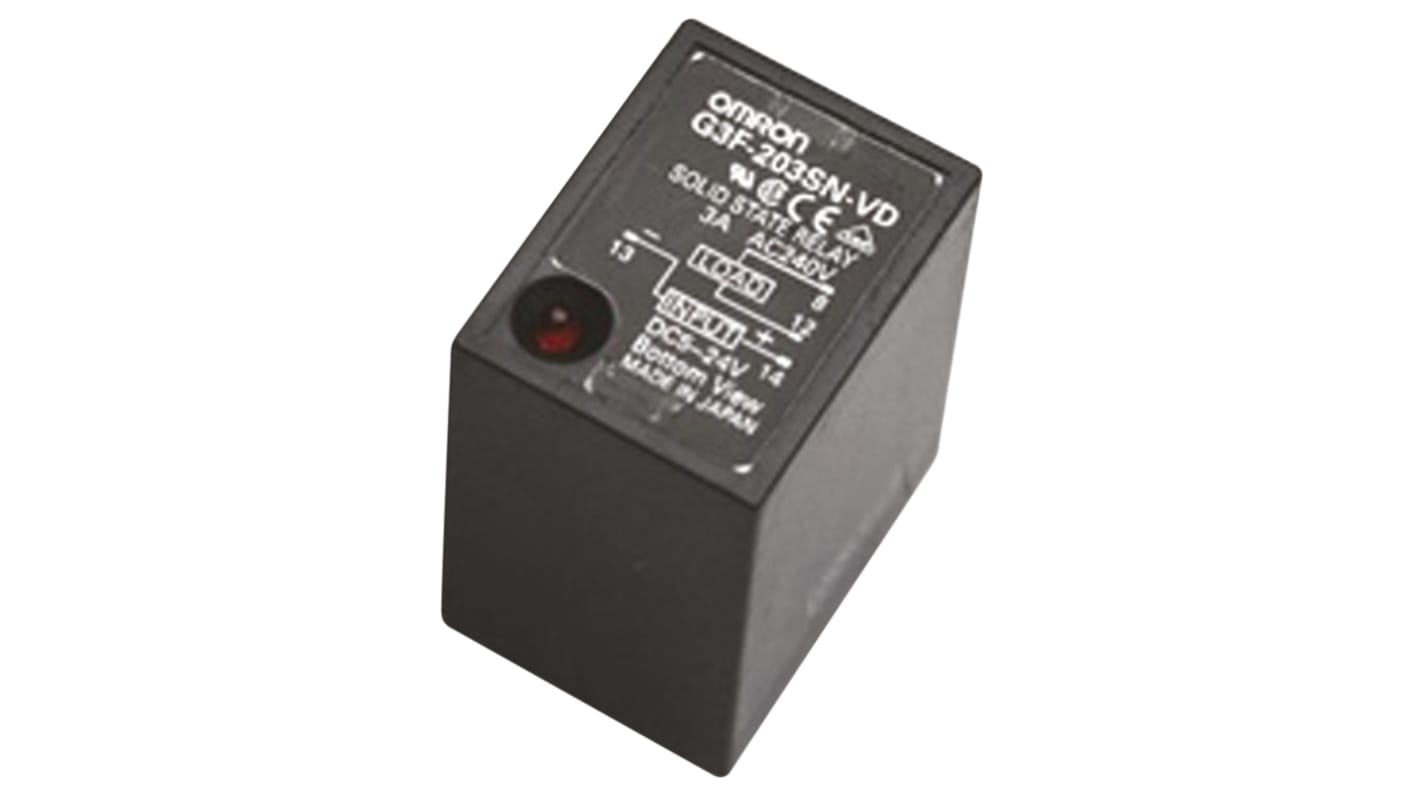 オムロン ソリッドステートリレー, 3 A, 240 V ac, プラグイン オムロン ソリッドステートリレー, 3 A, 240 V ac, プラグイン