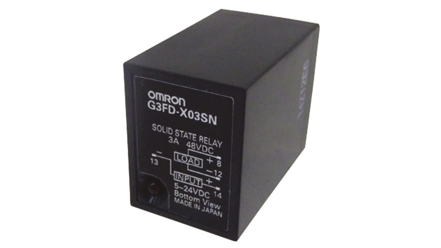 オムロン ソリッドステートリレー, 3 A, 48 V dc, プラグイン オムロン ソリッドステートリレー, 3 A, 48 V dc, プラグイン