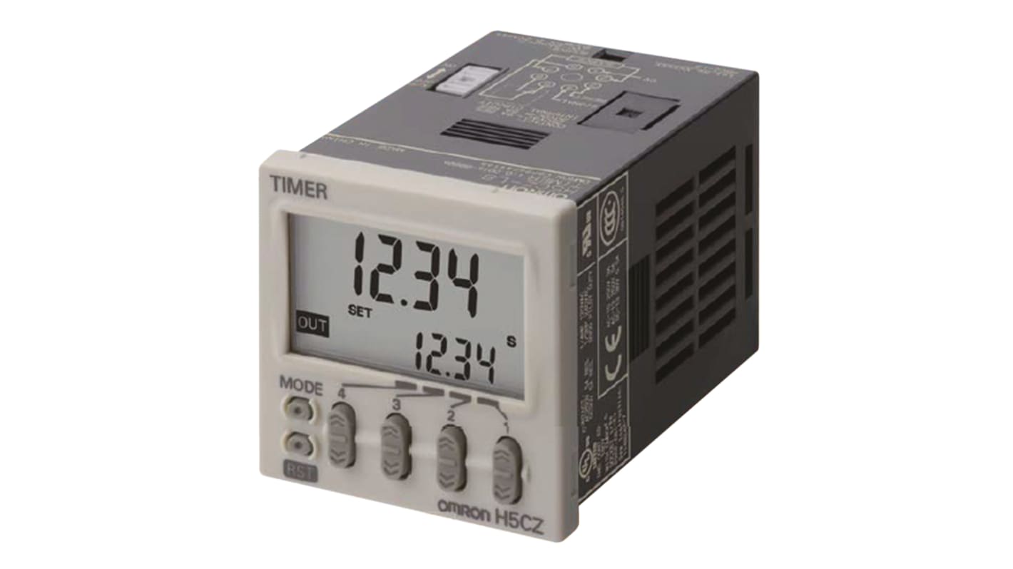 オムロン タイマーリレー, 12 → 24V dc, パネルマウント, A, A1 オムロン タイマーリレー, 12 → 24V dc, パネルマウント, A, A1