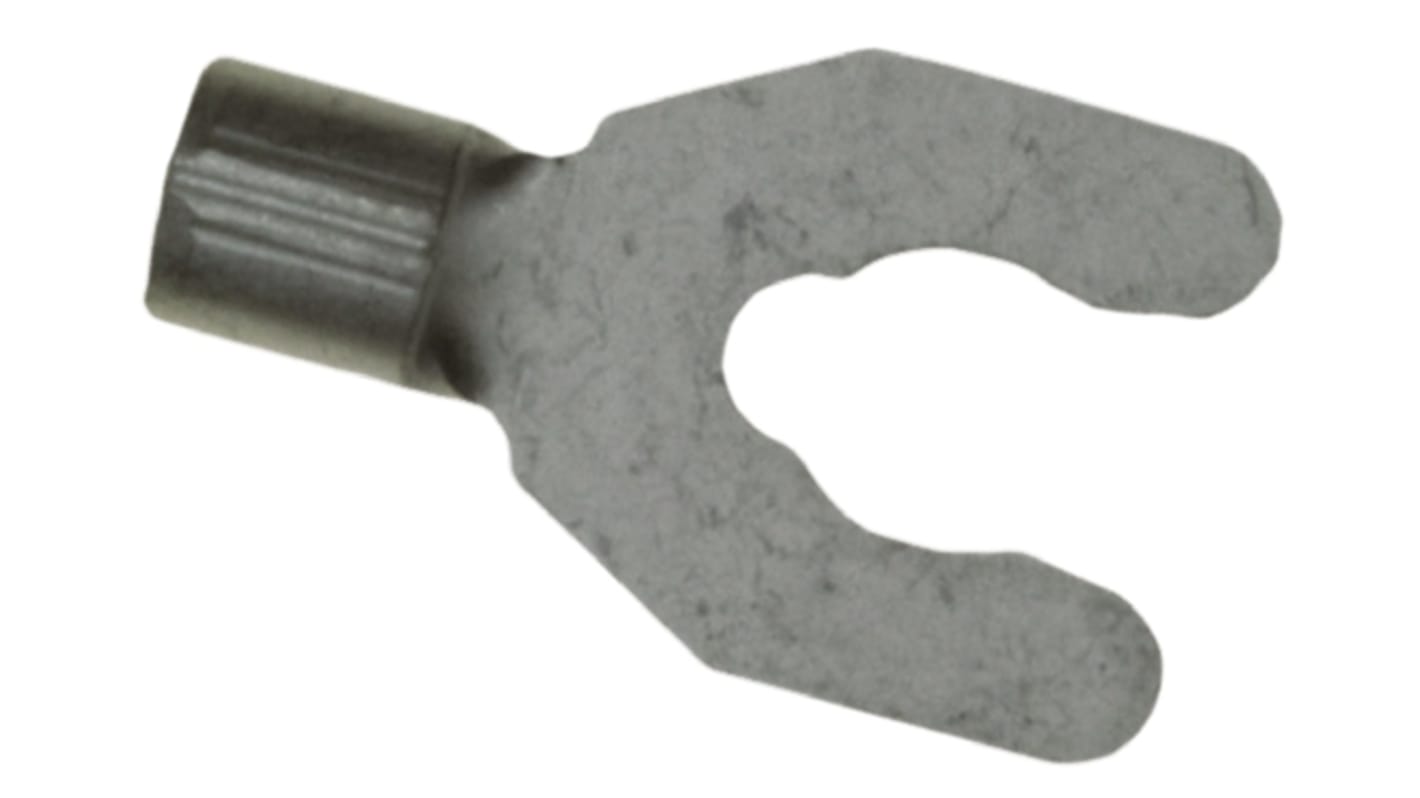 TE Connectivity 裸U型端子, M4 (#8)螺栓, 线规1mm²至2.6mm², 9.53mm宽, 0.84mm厚, 镀锡触点, Solistrand系列