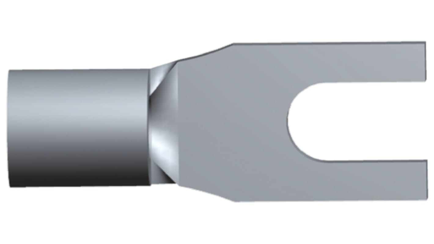 TE Connectivity 裸U型端子, M2 (#2)螺栓, 线规0.26mm²至1.65mm², 4.62mm宽, 0.84mm厚, 镀锡触点, Solistrand系列