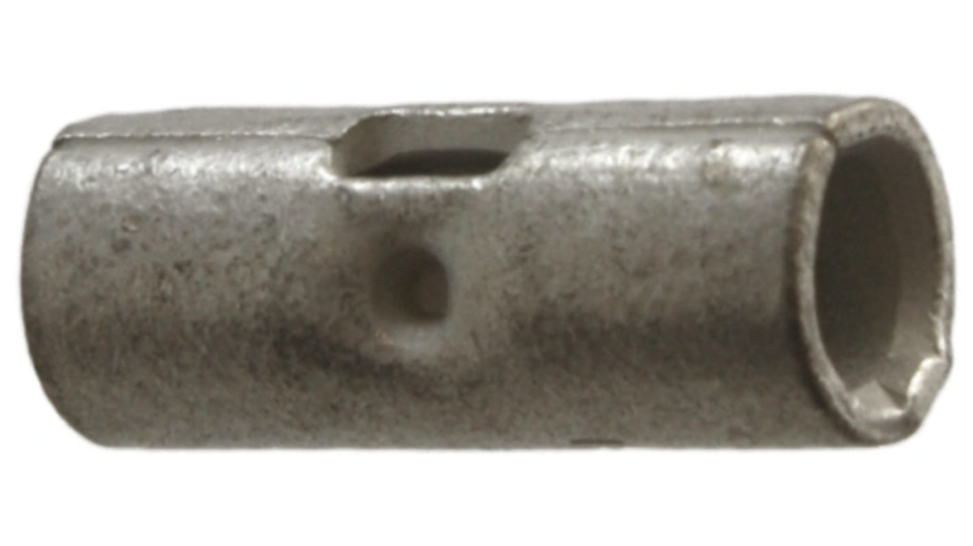 TE Connectivity, Solistrand Butt Wire Splice Connector, Tin 2 AWG
