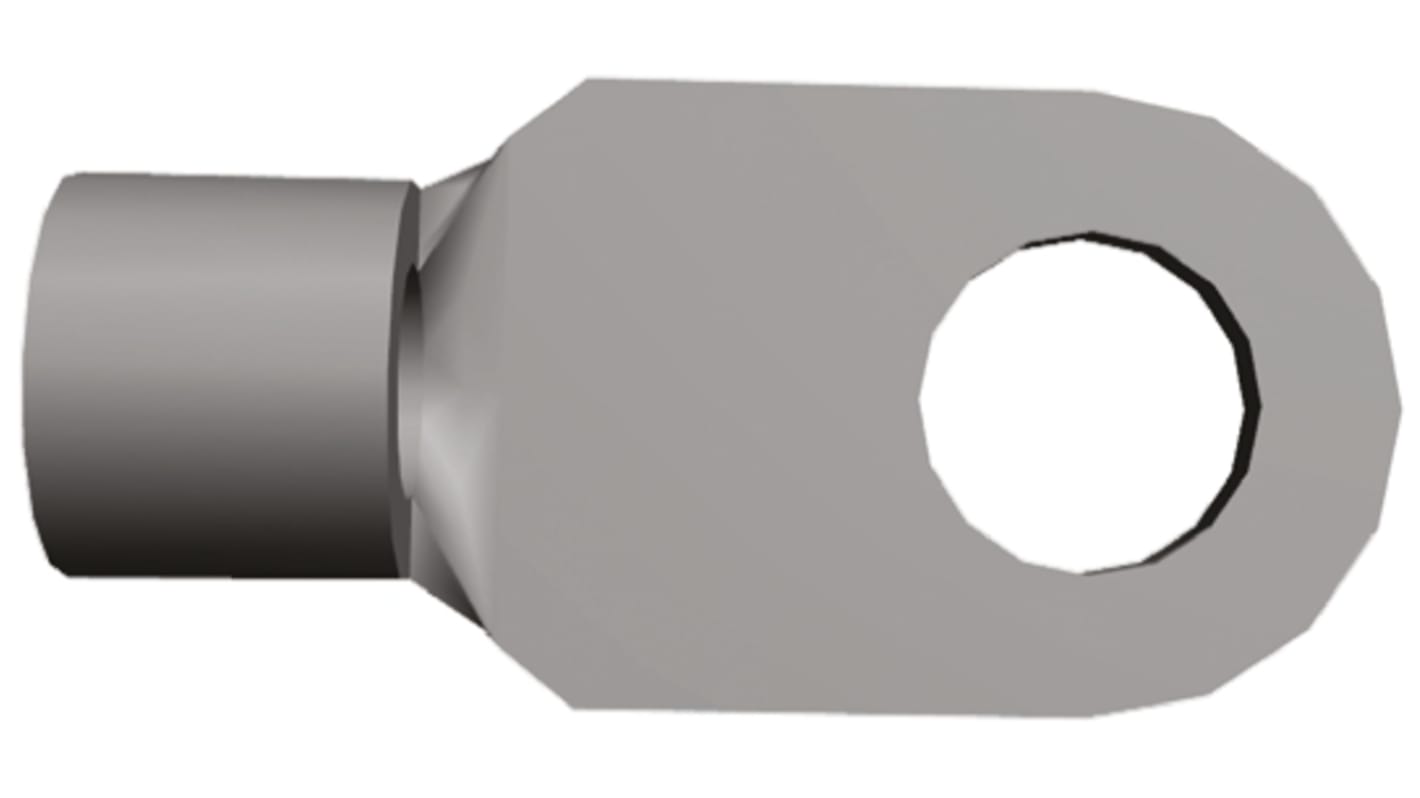 TE Connectivity, SOLISTRAND Uninsulated Ring Terminal, M4 (#8) Stud Size, 1.65mm² to 4.17mm² Wire Size