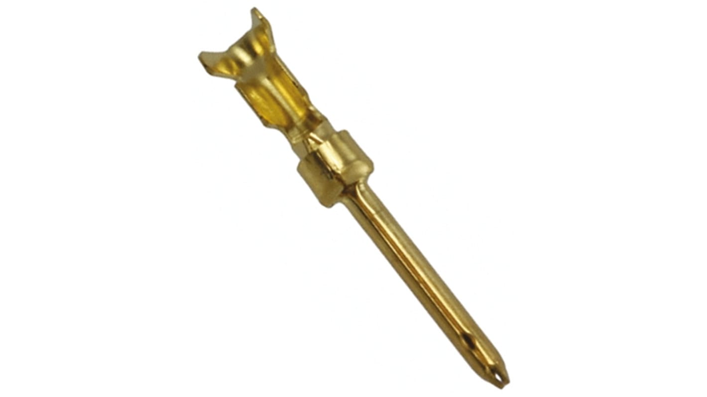 TE Connectivity, AMPLIMITE HDP-20 Series, size 20 Male Crimp D-sub Connector Contact, Gold over Nickel Pin, 24 →