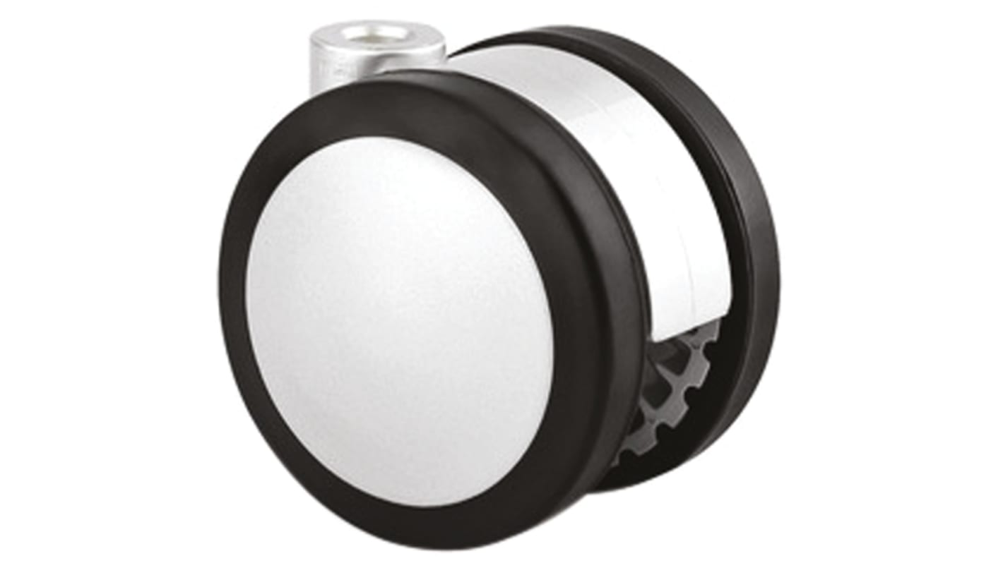 Tente Drehlager Lenkrolle, Rad ø 75mm, 80kg, Ges H. 76mm, Rad B. 64mm, Blindbohrung, Polyurethan-Material
