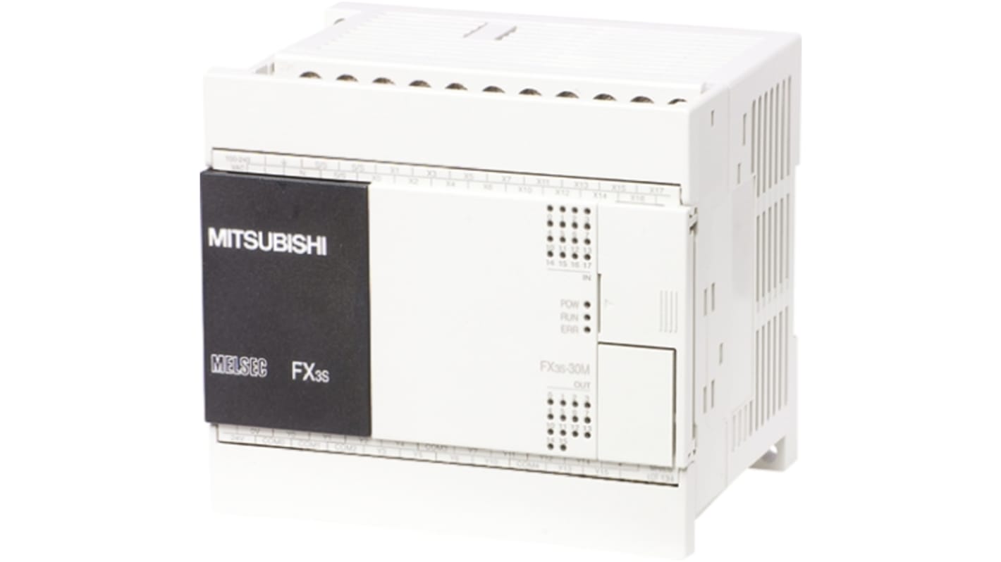 Rs-Online CPU PLC Mitsubishi Electric FX3S ingressi: 16 uscite: 14 30 I/O 100 → 240 V c.a