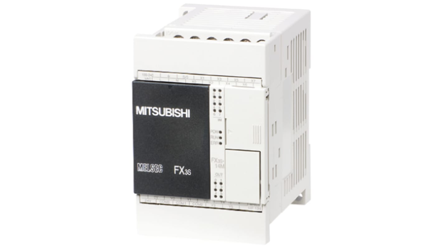 Rs-Online CPU PLC Mitsubishi Electric FX3S ingressi: 8 uscite: 6 14 I/O 100 → 240 V c.a