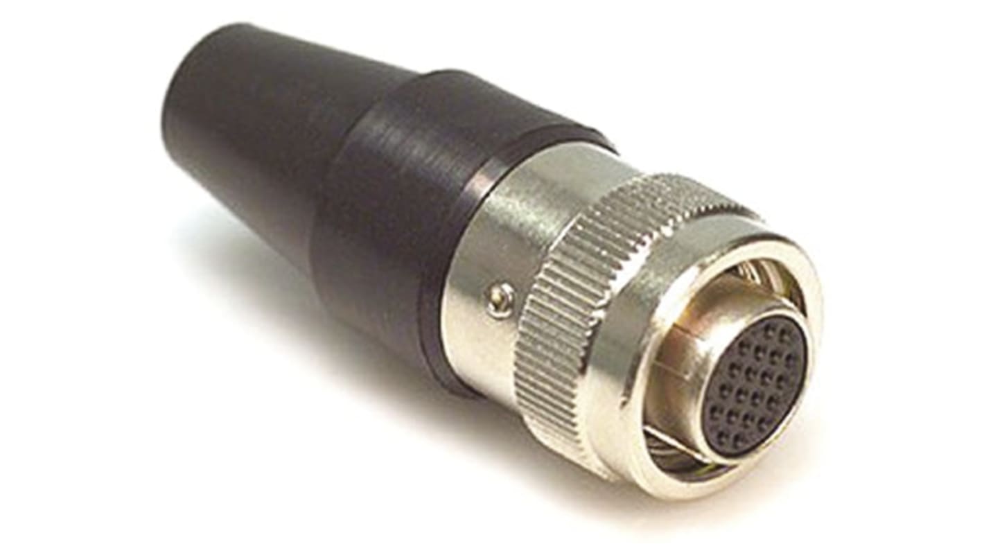 Hirose Circular Connector, 20 Contacts, Cable Mount, Miniature Connector, Plug, Female, HR22 Series