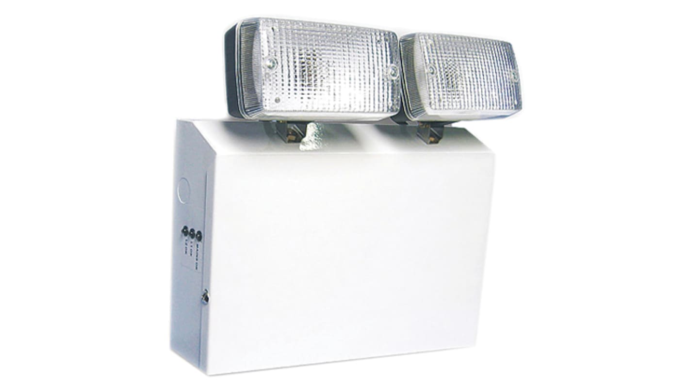RS PRO Halogen Emergency Lighting, Twin Spot, 2 x 20 W, Non Maintained