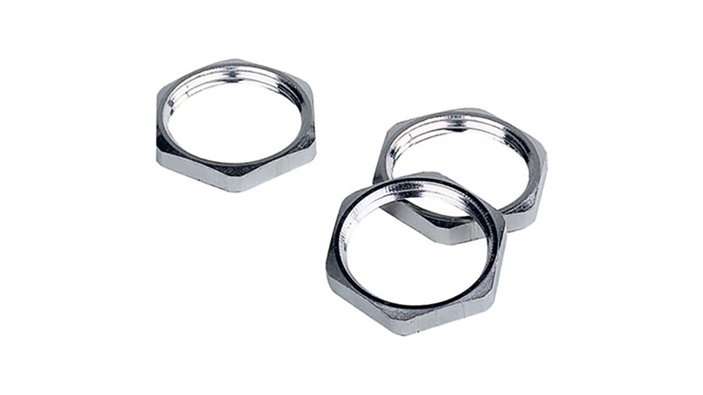 Lapp Silver Stainless Steel Cable Gland Locknut, M32 Thread, IP68