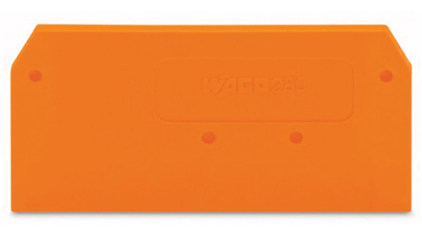 WAGO 280 Series End and Intermediate Plate for Use with 280 Series Terminal Blocks