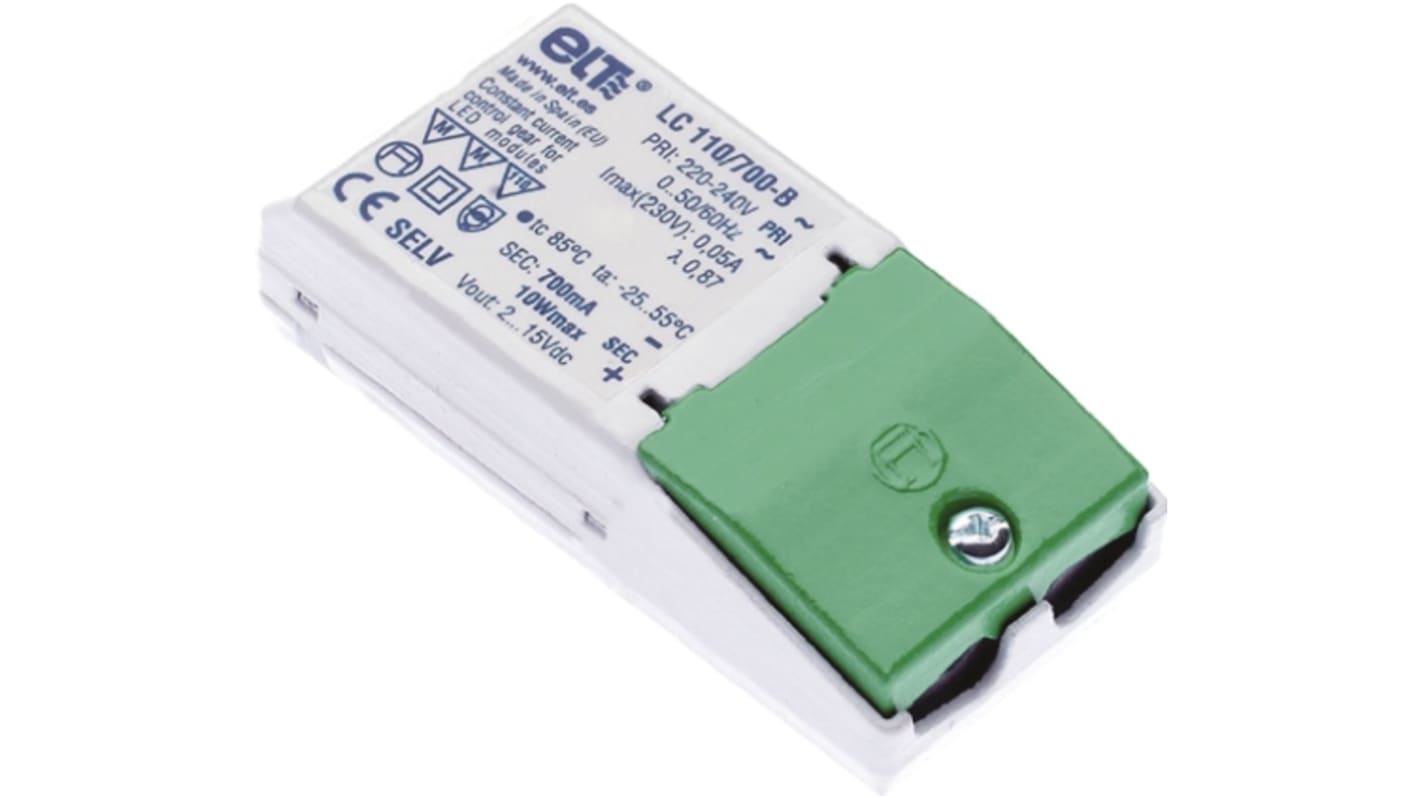 Driver LED ELT, 10W, IN 198 → 264V, OUT 9 → 31V, 350mA