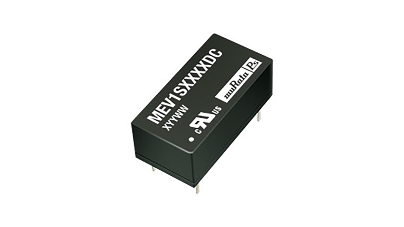 Murata Power Solutions MEV1 DC-DC Converter, 5V dc/ 200mA Output, 21.6 → 26.4 V dc Input, 1W, Through Hole,